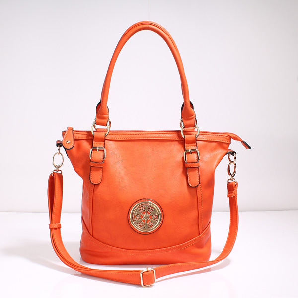 Wholesale Lady Tote Handbags T71012#ORANGE