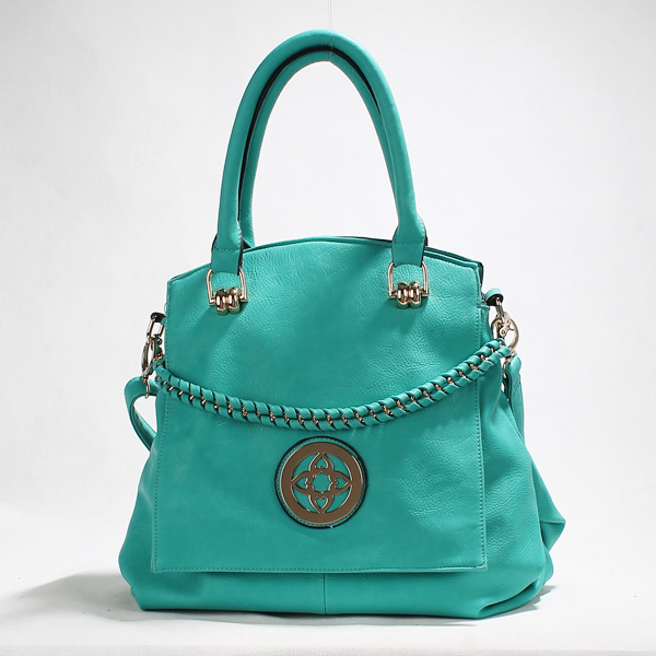 Wholesale Lady Tote Handbags T84163#CYAN