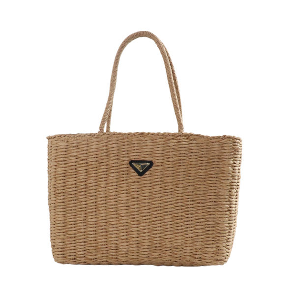 Wholesale lady Straw bags 08216#KHAKI