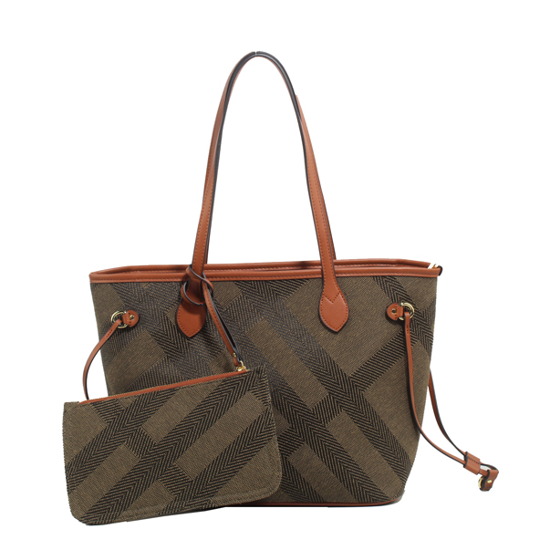 Wholesale Lady Tote Handbags 20013#BLACKBROWN