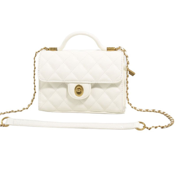 Wholesale Lady Cross Shoulder Bags 20025#WHITE