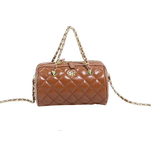 Wholesale Fashion Lady Cross Shoulder Bags 21047#BROWN