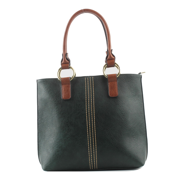 Wholesale lady Shopping Street bags 210851#D.GREEN