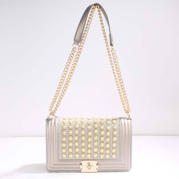 Wholesale Hotsale Cross Shoulder bags 3171#D.SILVER