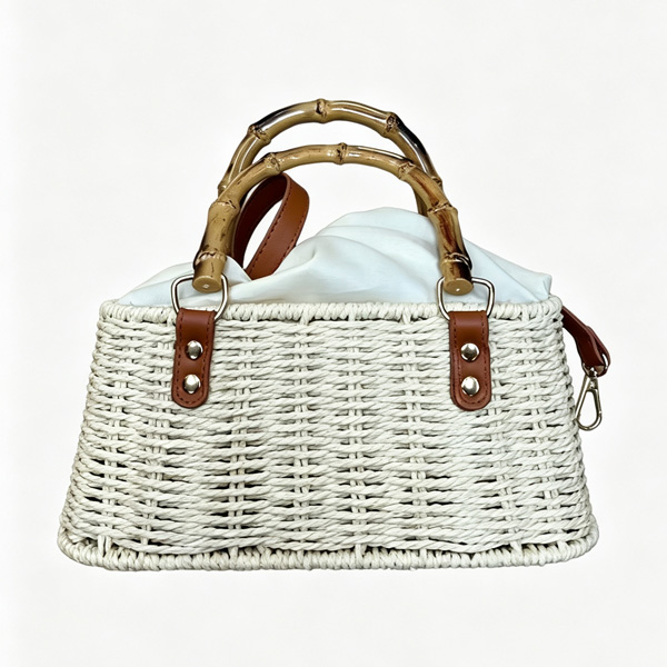 Wholesale Straw bags 3889#BEIGE