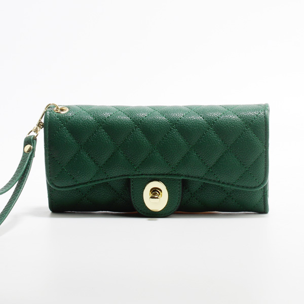 Fashion PU Wallets 5392#D.GREEN