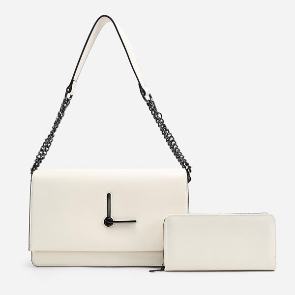 Wholesale Fashion Cross Shoulder bags 56334#BEIGE