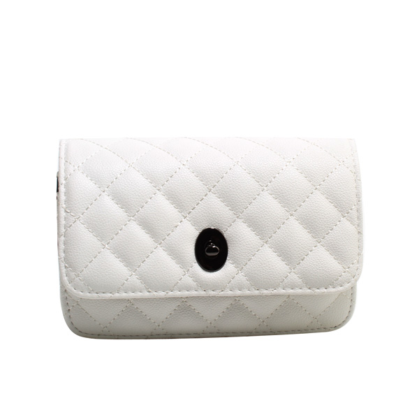 Wholesale Small Cross Shoulder lady bags 67245#WHITE