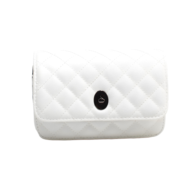 Wholesale Small Cross Shoulder lady bags 67245#WHITE