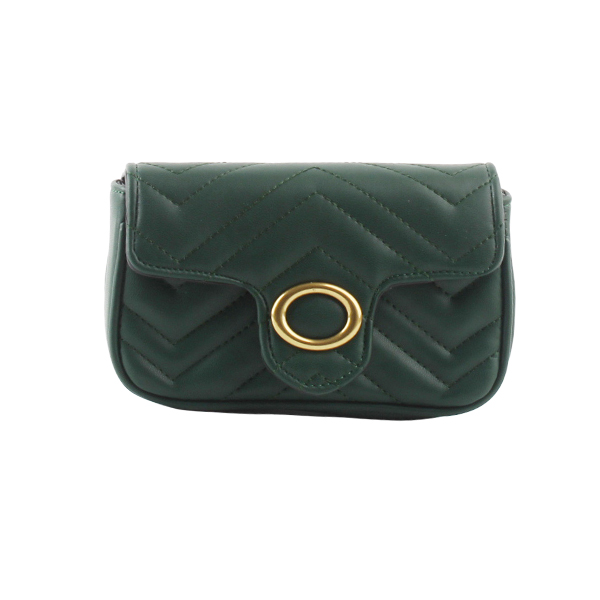 Wholesale Fashion Small Cross Shoulder bags 68043#D.GREEN