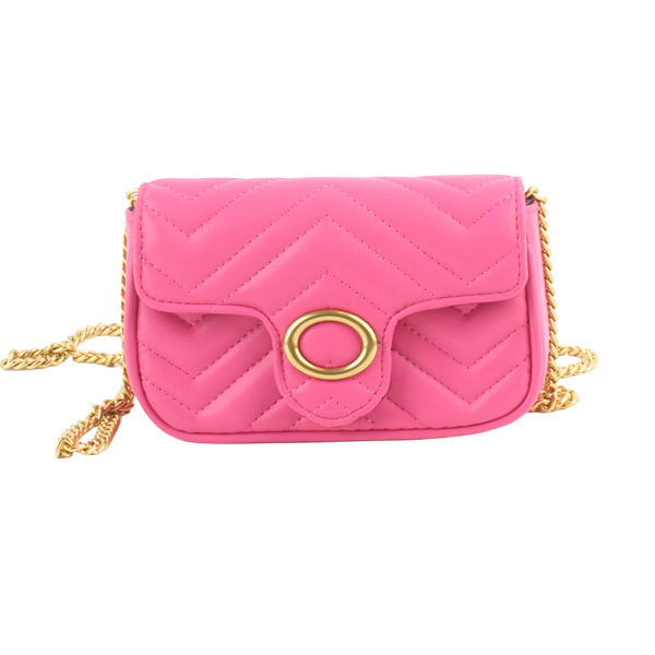 Wholesale Fashion Small Cross Shoulder bags 68043#H.PINK