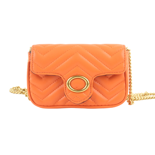 Wholesale Fashion Small Cross Shoulder bags 68043#ORANGE