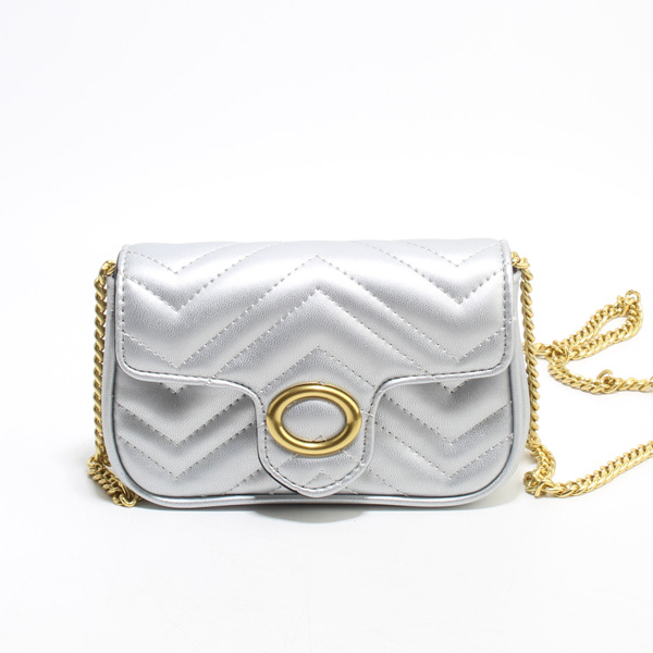 Wholesale Fashion Small Cross Shoulder bags 68043#SILVER