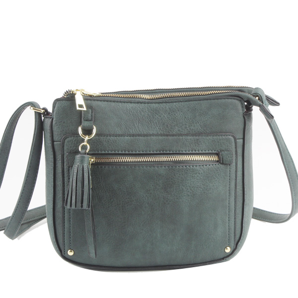 Wholesale fashion Cross Shoulder bags 68142#D.GREEN