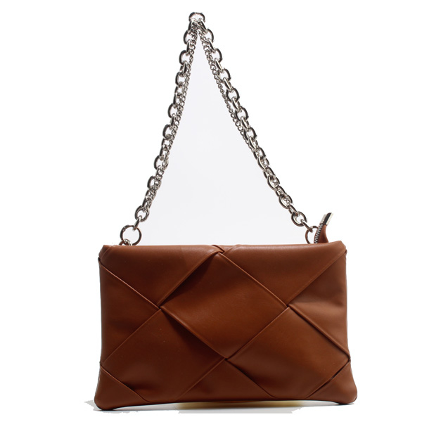 Wholesale PU Cross Shoulder bags 809#BROWN