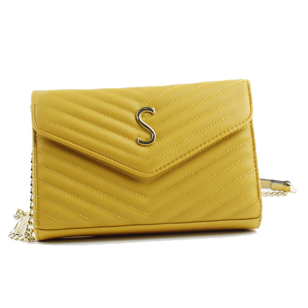 Wholesale Cross Shoulder Bags 86507#YELLOW