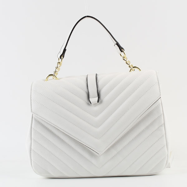 Fashion PU Shoulder Bags 86513#WHITE