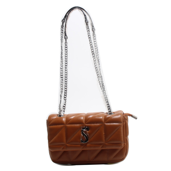 Wholesale Fashion Cross Shoulder bags 96006#BROWN