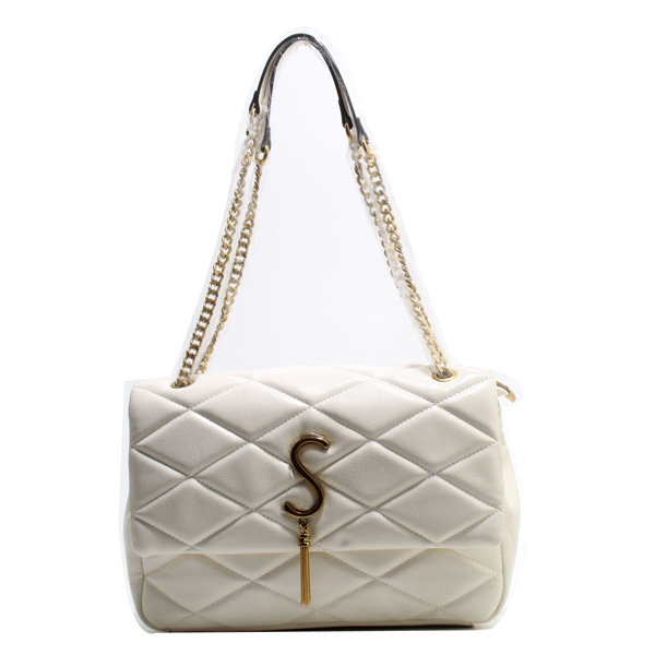 Wholesale Lady Cross Shoulder bags 96026#WHITE