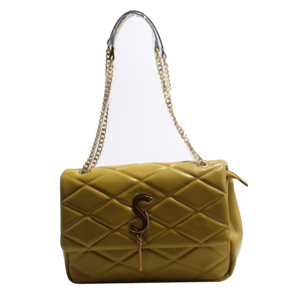 Wholesale Lady Cross Shoulder bags 96026#YELLOW