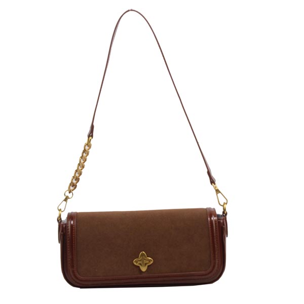 Wholesale Cross Shoulder Bags 96130#COFFEE