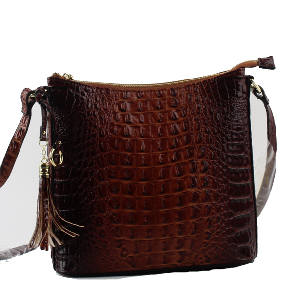 Wholesale Cross Shoulder bags 97492#BROWN