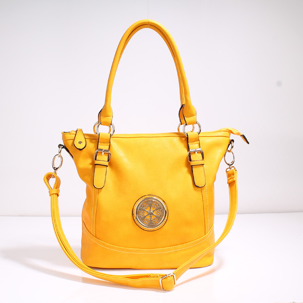 Wholesale Lady Tote Handbags T71012#YELLOW