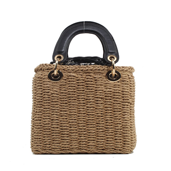 Wholesale Grass mat Shopping bags YS-2024#L.BROWN